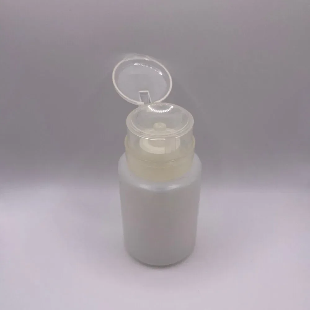 Plastic Clear Nail Polish Remover Pump Dispenser Bottle